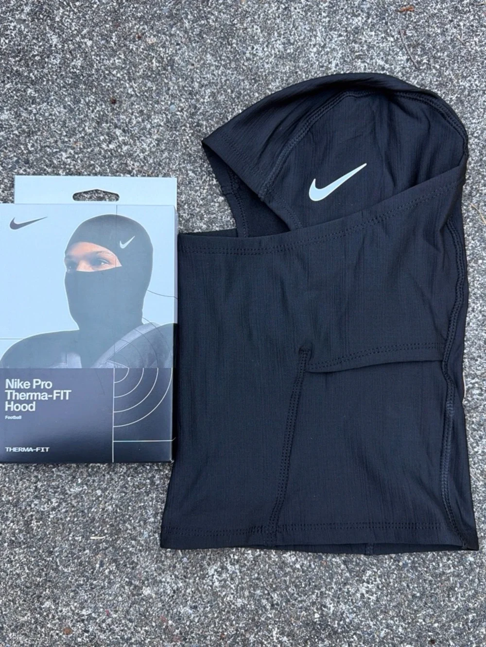 Nike Black Packaging Panel with White Print